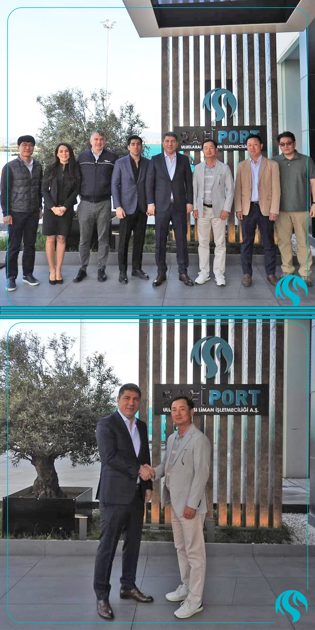 During the visit of Hyundai Glovis Korea’s Senior Vice President Mr. Hyun-Joong Kim, Senior Manager Mr. Kim Hong Sok together with Chief Executive Officer Mr. Ilhwan Kim and General Manager Mr. Ozan Bayram including Car Carrier Coordinator Mr. J.G. Kim and Car Carrier Manager Mrs. Dilek Ülgen Akanlar visited our port.