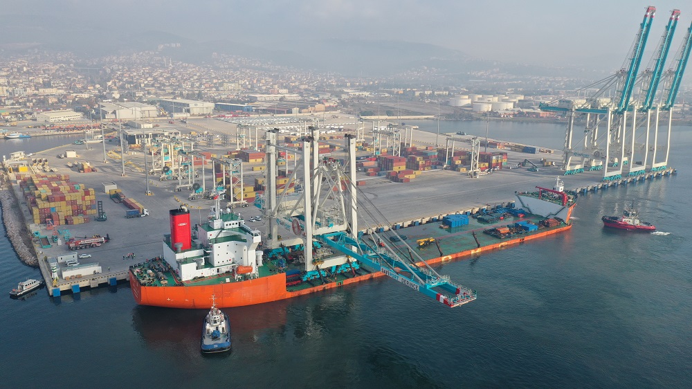 4th STS crane of our port took its place in the container terminal with the operation carried out